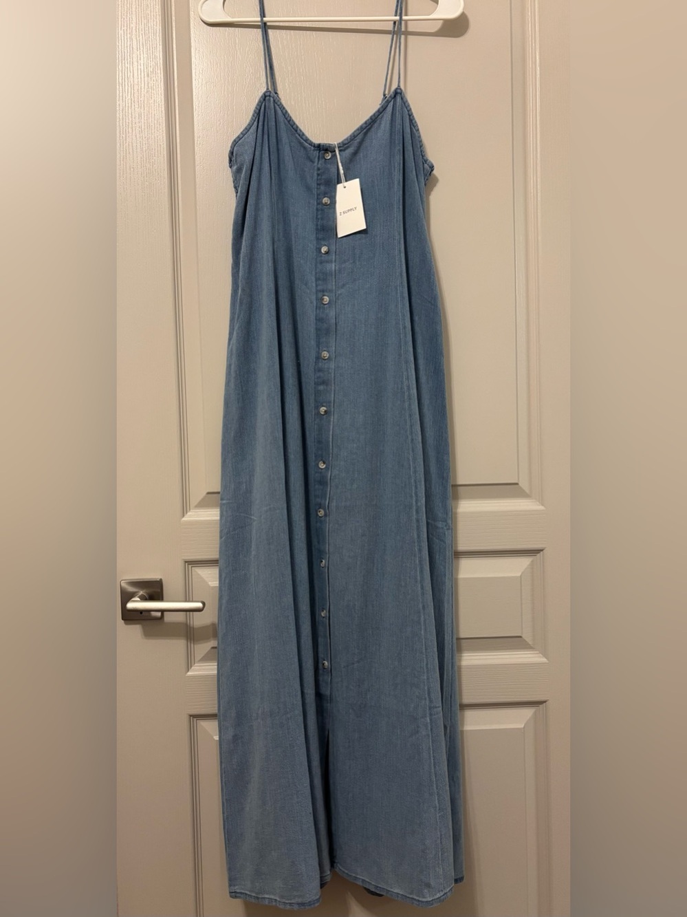 Z Supply L ANGEL EYES CHAMBRAY MIDI DRESS **NWT - Picture 3 of 4